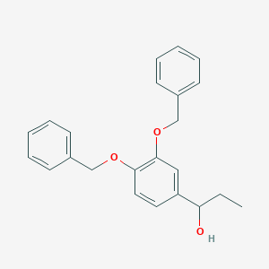 molecular formula C23H24O3 B016219 1-(3',4'-二苄氧基苯基)-1-丙醇 CAS No. 157701-80-9