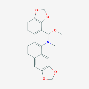 molecular formula C21H17NO5 B162190 6-Methoxydihydrosanguinarine 