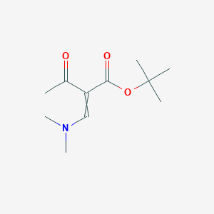 molecular formula C11H19NO3 B1621900 Tert-butyl 2-acetyl-3-(dimethylamino)acrylate CAS No. 93552-74-0