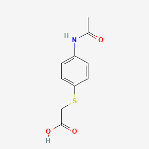 molecular formula C10H11NO3S B1621901 2-(4-acetamidophenyl)sulfanylacetic Acid CAS No. 3406-74-4