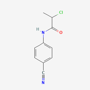 molecular formula C10H9ClN2O B1621903 2-chloro-N-(4-cyanophenyl)propanamide CAS No. 40781-36-0