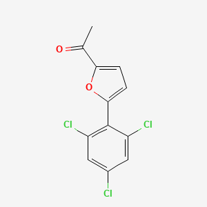 molecular formula C12H7Cl3O2 B1621919 1-[5-(2,4,6-Trichlorophenyl)-2-furyl]ethan-1-one CAS No. 671192-08-8