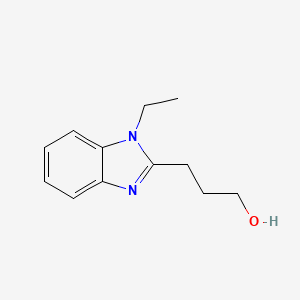 molecular formula C12H16N2O B1621924 3-(1-ethyl-1H-benzimidazol-2-yl)propan-1-ol CAS No. 305347-67-5
