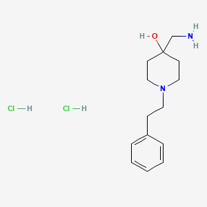 4-(Aminomethyl)-1-phenethylpiperidin-4-ol dihydrochloride