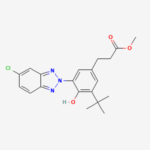 molecular formula C20H22ClN3O3 B1621941 Methyl 3-[3-tert-butyl-4-hydroxy-5-(5-chloro-2H-benzotriazol-2-YL)phenyl]propionate CAS No. 83044-91-1