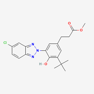 Methyl 3-[3-tert-butyl-4-hydroxy-5-(5-chloro-2H-benzotriazol-2-YL)phenyl]propionate