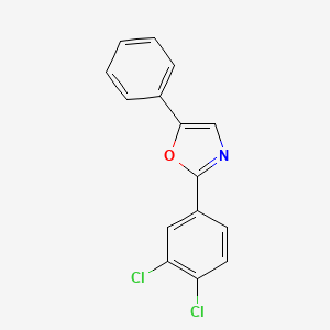 molecular formula C15H9Cl2NO B1621945 2-(3,4-Dichlorophenyl)-5-phenyloxazole CAS No. 84282-08-6