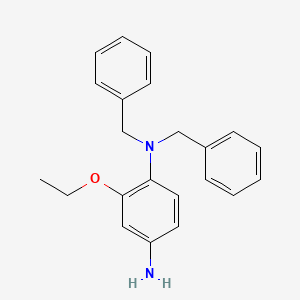 molecular formula C22H24N2O B1621950 4-Dibenzylamino-3-ethoxyaniline CAS No. 85896-10-2