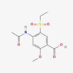 4-Acetamido-5-(ethylsulphonyl)-2-methoxybenzoic acid