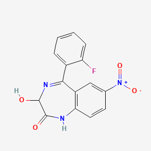 molecular formula C15H10FN3O4 B1621971 Nifoxipam CAS No. 74723-10-7