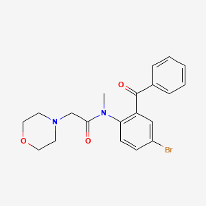 4-Morpholineacetamide, N-(2-benzoyl-4-bromophenyl)-N-methyl-