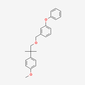 molecular formula C24H26O3 B1621974 Benzene, 1-((2-(4-methoxyphenyl)-2-methylpropoxy)methyl)-3-phenoxy- CAS No. 80843-55-6