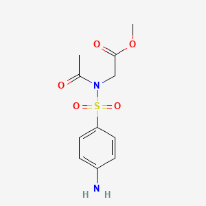 Glycine, N-acetyl-N-((4-aminophenyl)sulfonyl)-, methyl ester