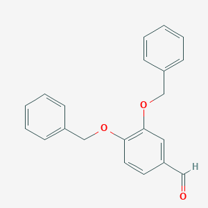 molecular formula C21H18O3 B016220 3,4-双(苄氧基)苯甲醛 CAS No. 5447-02-9