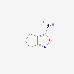 molecular formula C6H8N2O B1622006 5,6-Dihydro-4H-cyclopenta[c]isoxazol-3-amine CAS No. 698975-77-8