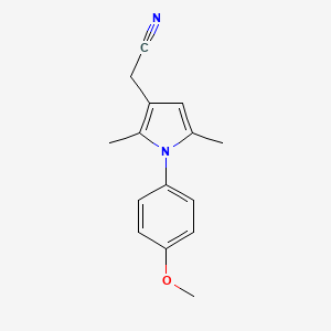 [1-(4-methoxyphenyl)-2,5-dimethyl-1H-pyrrol-3-yl]acetonitrile