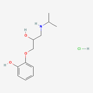 2-(2-Hydroxy-3-((1-methylethyl)amino)propoxy)phenol hydrochloride