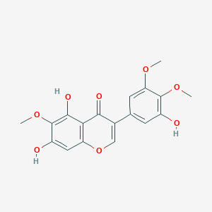 molecular formula C18H16O8 B162202 Irigenin CAS No. 548-76-5
