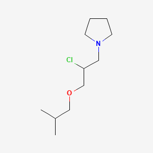 1-[2-Chloro-3-(2-methylpropoxy)propyl]pyrrolidine