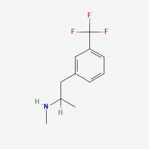 molecular formula C11H14F3N B1622062 Phenethylamine, alpha,N-dimethyl-m-trifluoromethyl- CAS No. 61471-62-3