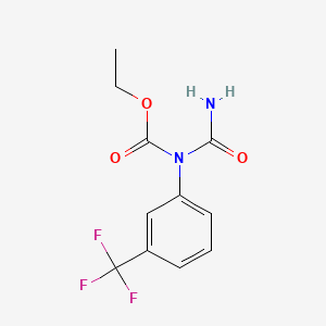 Carbamic acid, (aminocarbonyl)(3-(trifluoromethyl)phenyl)-, ethyl ester