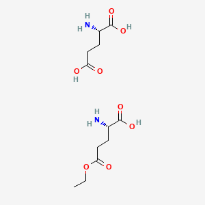 molecular formula C12H22N2O8 B1622081 Glutamic acid-5-ethyl glutamate copolymer CAS No. 29323-51-1