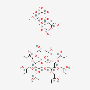 molecular formula C64H124O30 B1622083 Cellulose, hydroxybutyl methyl ether CAS No. 9041-56-9