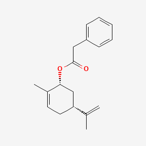 molecular formula C18H22O2 B1622091 [(1R,5R)-2-methyl-5-prop-1-en-2-ylcyclohex-2-en-1-yl] 2-phenylacetate CAS No. 72152-81-9