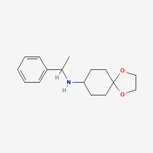N-(1-phenylethyl)-1,4-dioxaspiro[4.5]decan-8-amine