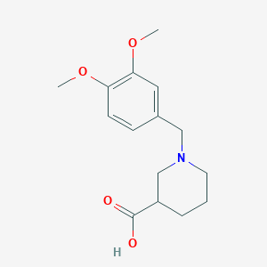 1-[(3,4-dimethoxyphenyl)methyl]piperidine-3-carboxylic Acid