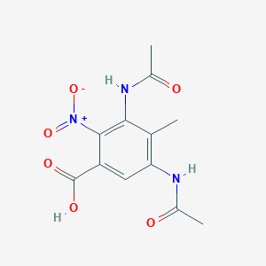 3,5-Bis(acetylamino)-4-methyl-2-nitro-benzoic acid