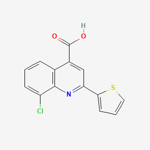 molecular formula C14H8ClNO2S B1622122 8-chloro-2-thien-2-ylquinoline-4-carboxylic acid CAS No. 52413-56-6