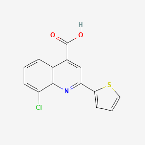 8-Chloro-2-(thiophen-2-yl)quinoline-4-carboxylic acid