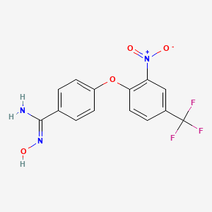 N'-hydroxy-4-[2-nitro-4-(trifluoromethyl)phenoxy]benzenecarboximidamide