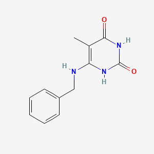 molecular formula C12H13N3O2 B1622130 6-Benzylaminothymine CAS No. 24722-42-7