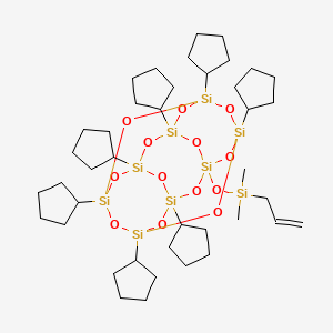 molecular formula C40H74O13Si9 B1622148 Pss-allyldimethylsilyloxy-heptacyclopen& CAS No. 352538-78-4