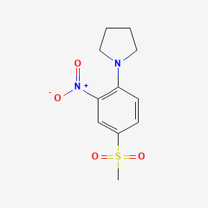 1-(4-Methylsulfonyl-2-nitrophenyl)pyrrolidine
