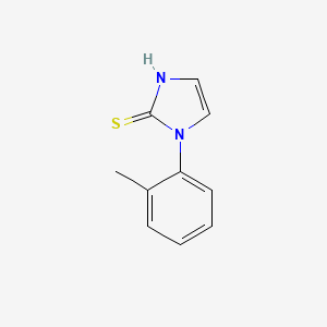 molecular formula C10H10N2S B1622159 1-(2-methylphenyl)-1H-imidazole-2-thiol CAS No. 25372-14-9