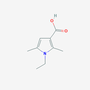 molecular formula C9H13NO2 B1622161 1-乙基-2,5-二甲基-1H-吡咯-3-羧酸 CAS No. 847837-34-7