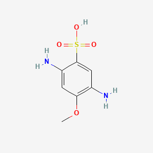 molecular formula C7H10N2O4S B1622164 2,5-Diamino-4-methoxybenzenesulphonic acid CAS No. 6409-55-8