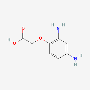 molecular formula C8H10N2O3 B1622180 (2,4-Diaminophenoxy)acetic acid CAS No. 84540-48-7