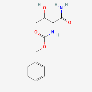 molecular formula C12H16N2O4 B1622187 Benzyl [1-(aminocarbonyl)-2-hydroxypropyl]carbamate CAS No. 91558-42-8