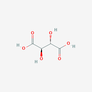 molecular formula C4H6O6 B162219 (6,9,10-Trimethyl-2-oxo-4,14-dioxatetracyclo[7.5.0.01,13.03,7]tetradeca-3(7),5-dien-8-yl) 2-methylbut-2-enoate CAS No. 59780-08-4