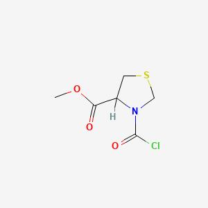 molecular formula C6H8ClNO3S B1622191 Methyl 3-(chlorocarbonyl)thiazolidine-4-carboxylate CAS No. 94134-48-2