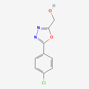 molecular formula C9H7ClN2O2 B1622205 [5-(4-Chlorophenyl)-1,3,4-oxadiazol-2-yl]methanol CAS No. 54014-07-2