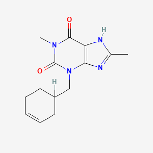 molecular formula C14H18N4O2 B1622209 Mexafylline CAS No. 80294-25-3