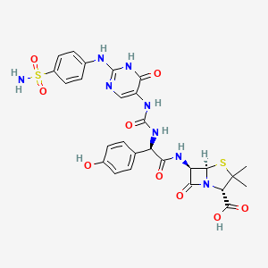 molecular formula C27H28N8O9S2 B1622212 Piroxicillin CAS No. 82509-56-6