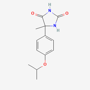molecular formula C13H16N2O3 B1622215 Hydantoin, 5-(p-isopropoxyphenyl)-5-methyl- CAS No. 68524-17-4