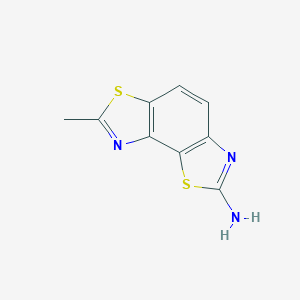 molecular formula C9H7N3S2 B162223 7-methyl-[1,3]thiazolo[5,4-e][1,3]benzothiazol-2-amine CAS No. 10023-31-1