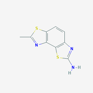 molecular formula C9H7N3S2 B162223 7-Methylbenzo[1,2-d:3,4-d']bis(thiazole)-2-amine CAS No. 10023-31-1